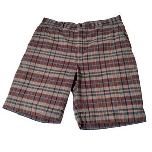 Polo Ralph Lauren Mens 36 (36"x9.5") Plaid Shorts Multi-Color Cotton Flat Front